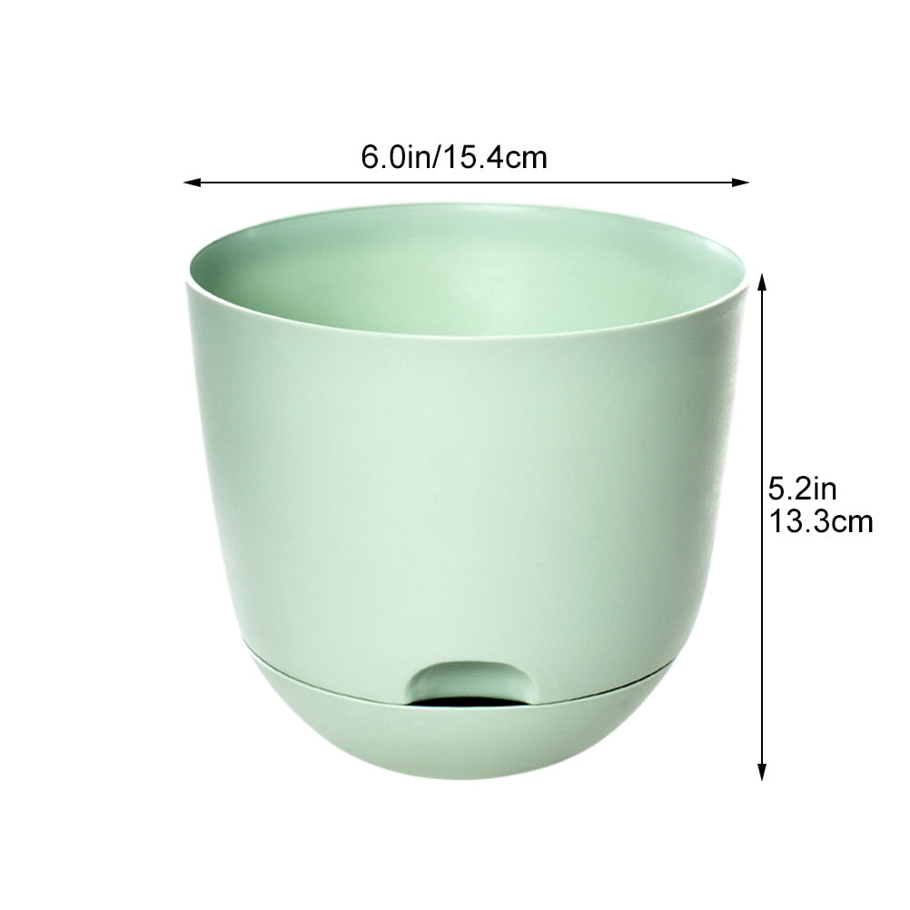 Arborister 2 Self Watering Flower Pot Planter Plastic Pots for Indoor/Outdoor Plants
