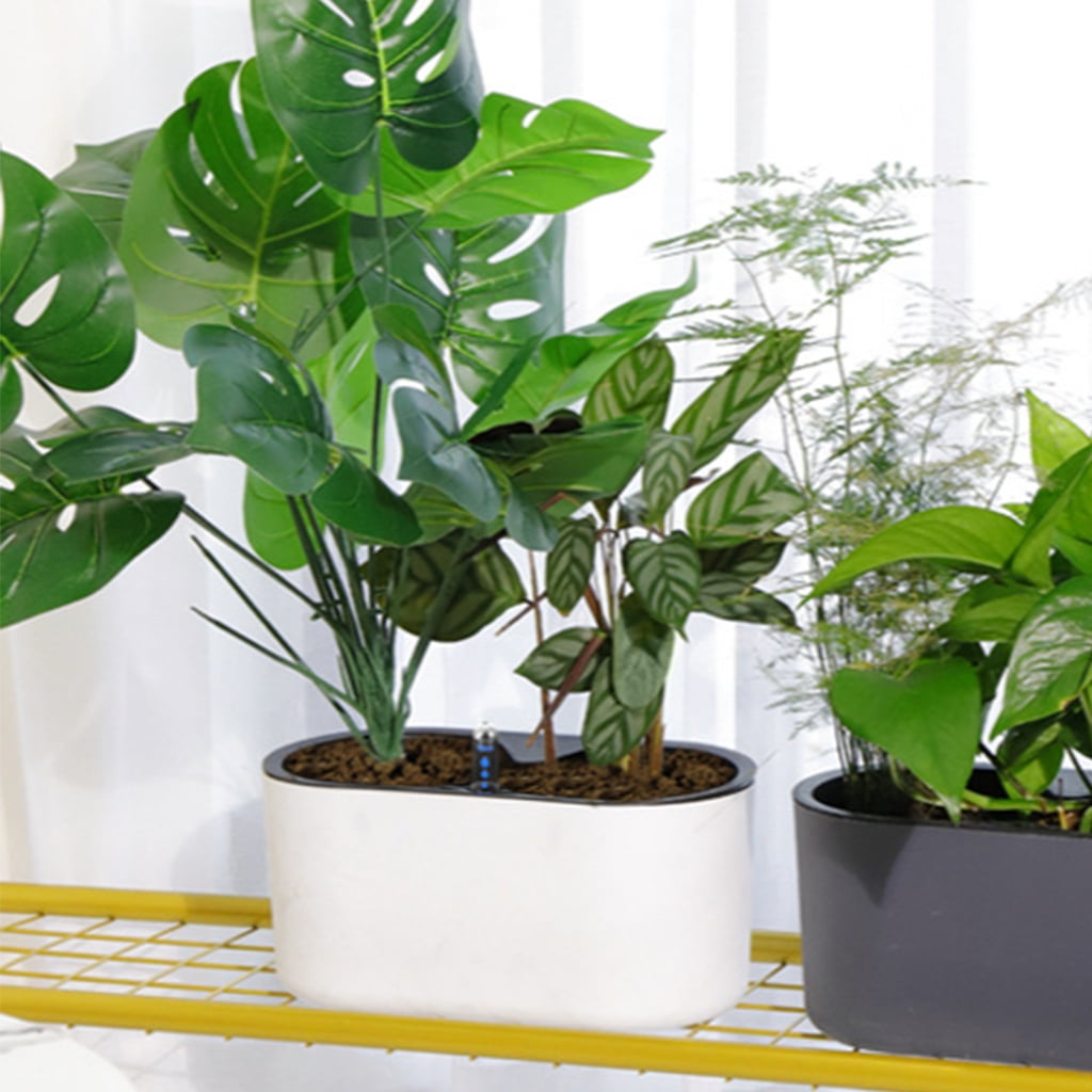 Automatic Self-Watering Planter with Water Level Indicator Flower Pot Bracket