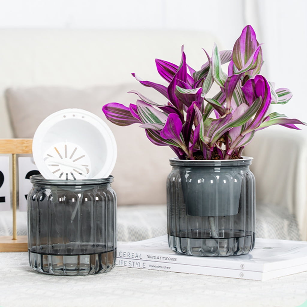 Stylish Self Watering Planter with Large Capacity for Extended Watering Interval