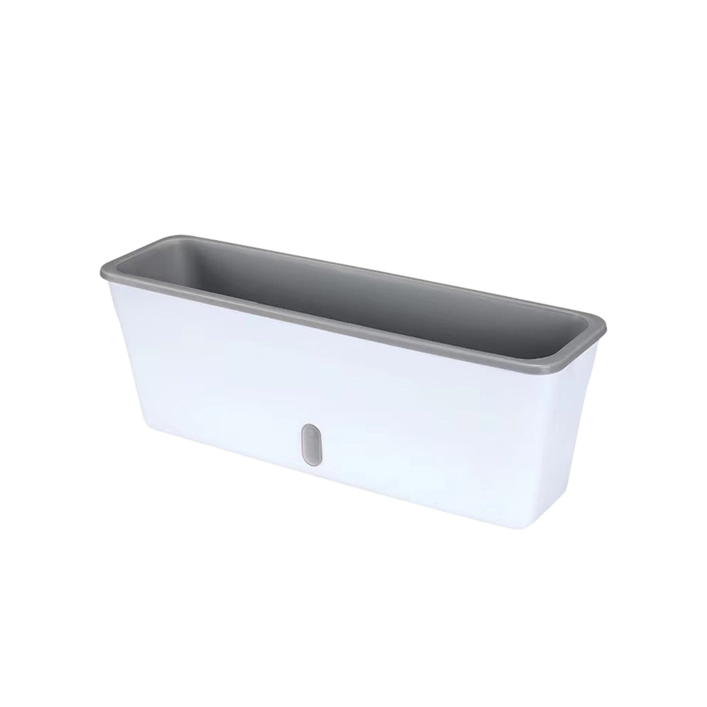 TTJ Self Watering Planter Rectangular Flower Pots Automatic Water Absorption Vegetable Planting Pots Indoor Outdoor Easy Care Two Function Plant Pot Seedling Box