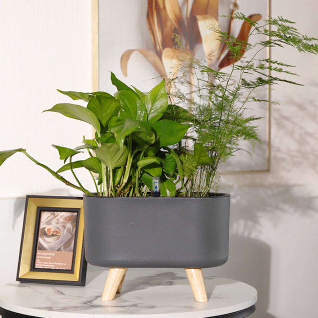 Automatic Self-Watering Planter with Water Level Indicator Flower Pot Bracket