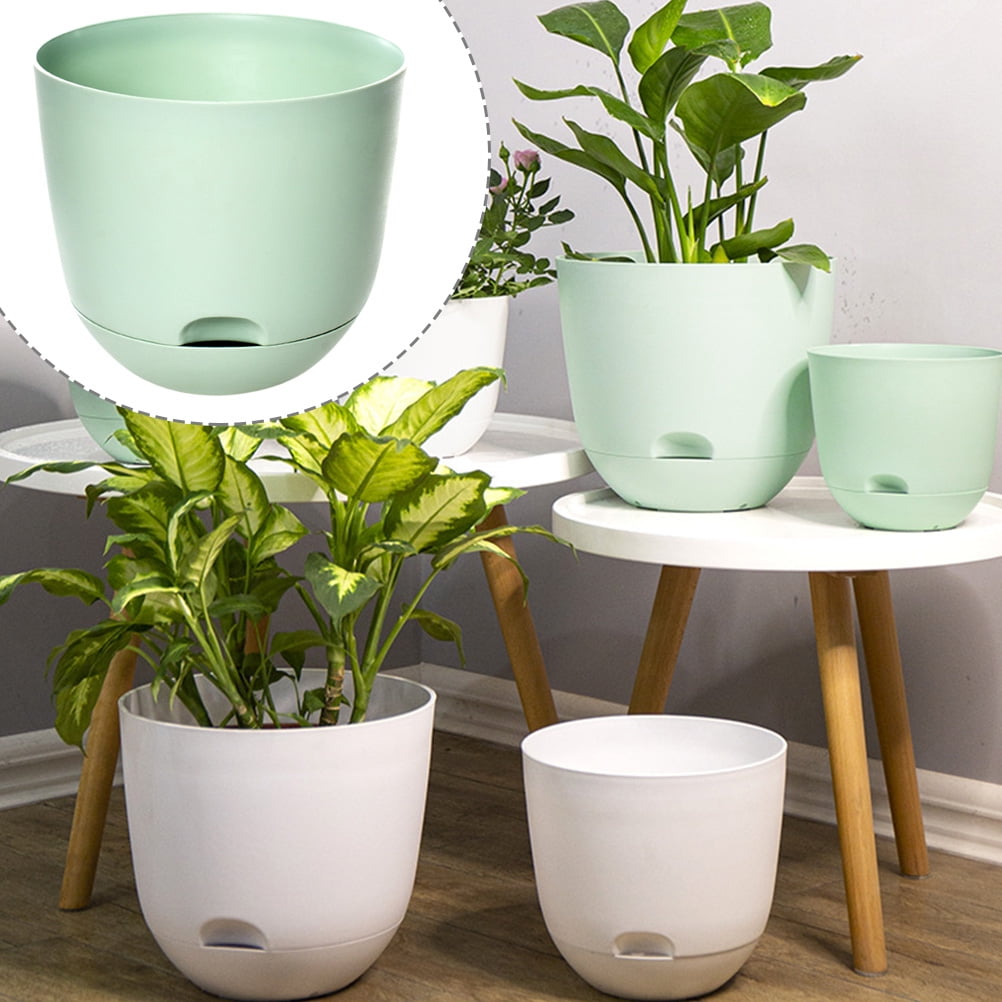 Arborister 2 Self Watering Flower Pot Planter Plastic Pots for Indoor/Outdoor Plants