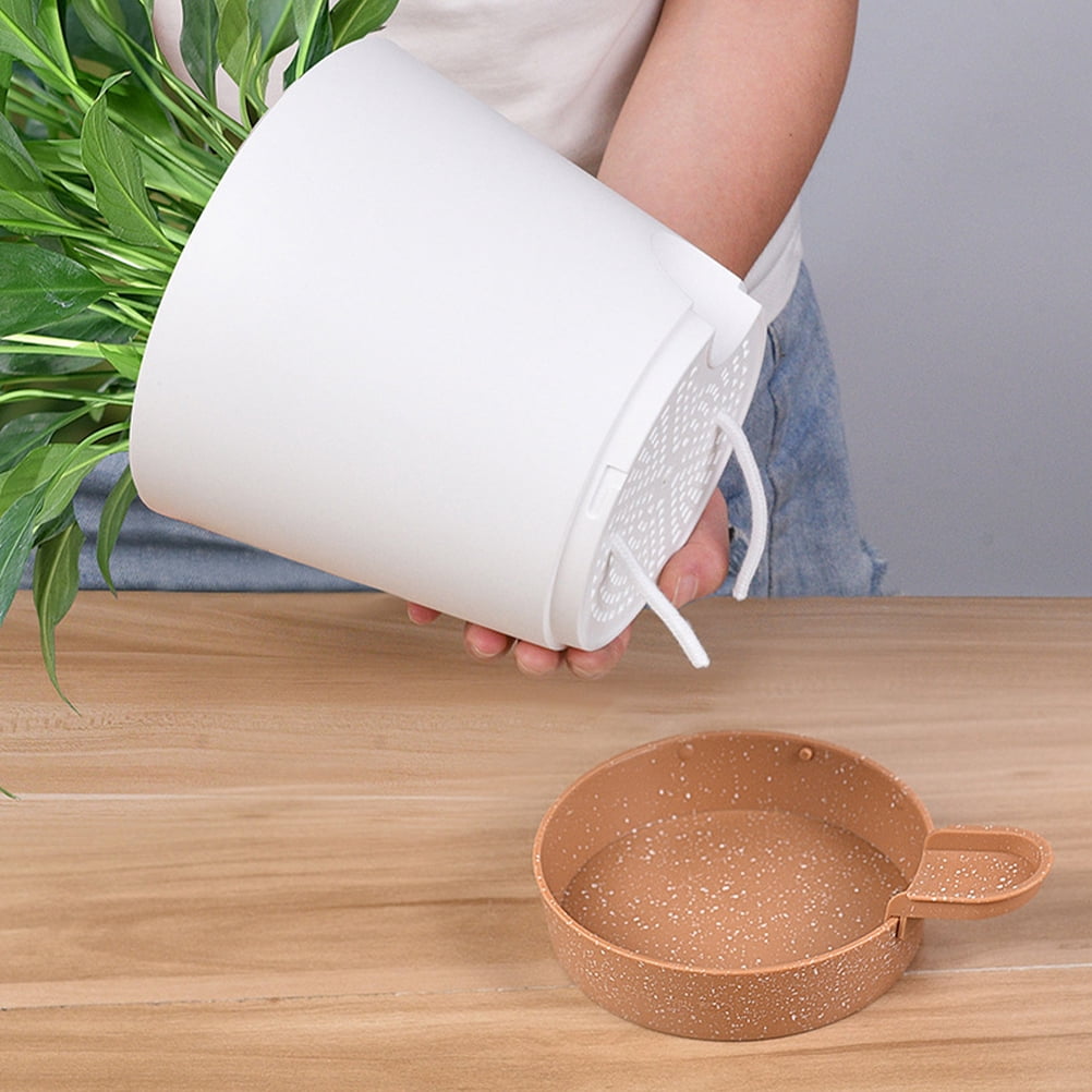 Worgeous  3 Pcs Bottom Watering Pots for Indoor Plants Planter Self Garden