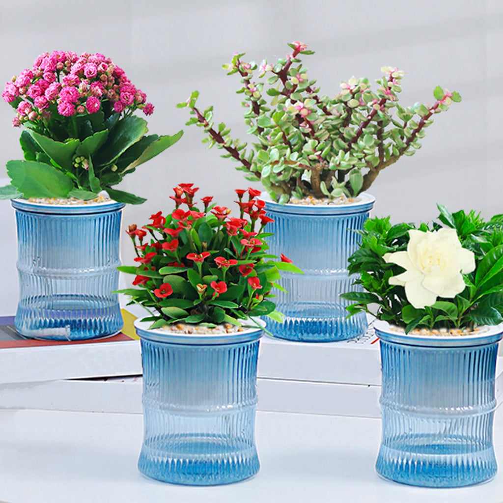 Self Watering Planter under $5! CQCYD Self Watering Plant Pots for Indoor Plants, Automatic Watering Planters for Houseplants, Plastic Flower Pots with Water Reservoir, Lazy Gardener Plant Containers