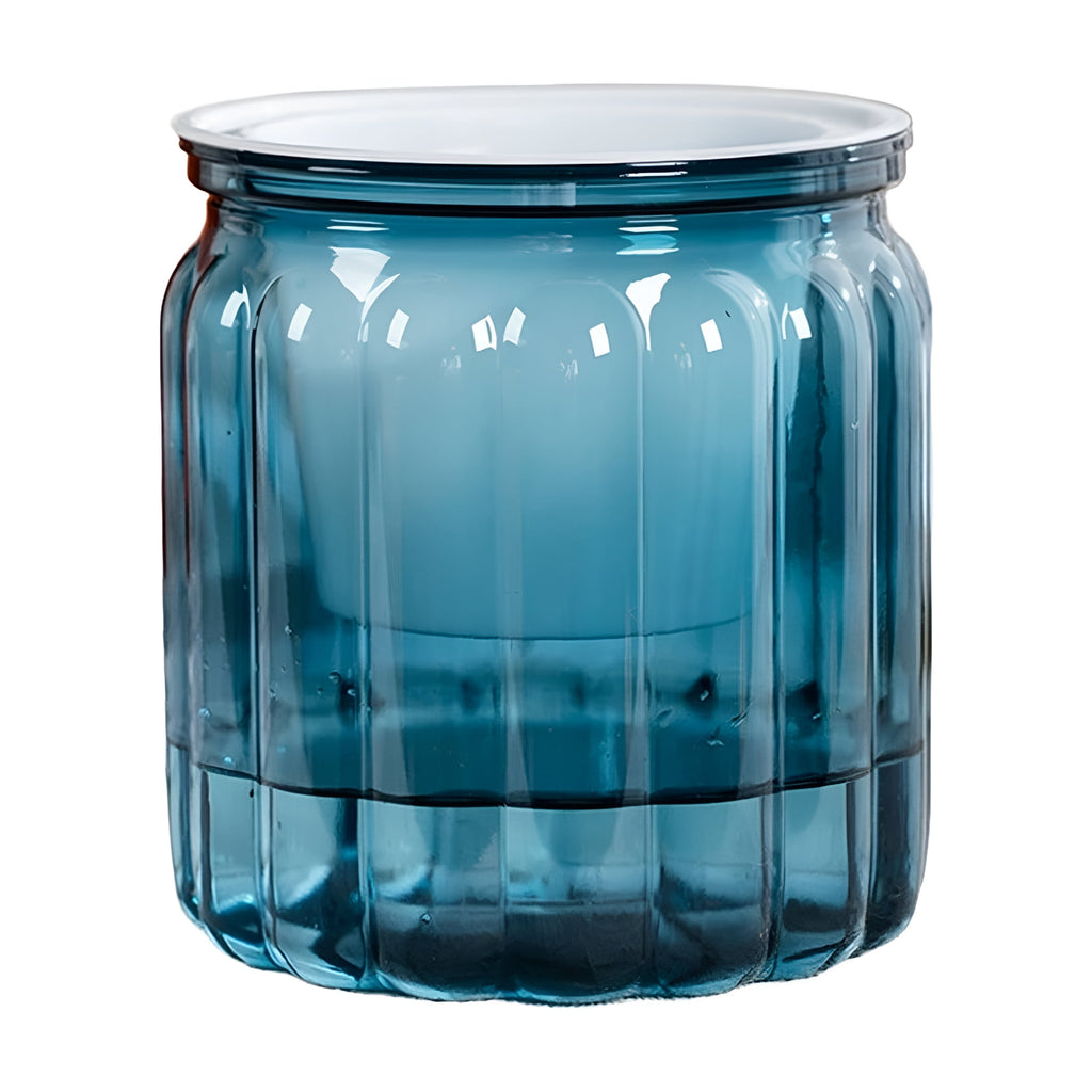 ACDANC 2026 New Self-Watering Plants Pots - 4.5" Transparent Plastic Planter with Water Reservoir,Automatic Watering Flower Pot for Indoor Plants,Desk Decor for Succulents,Herbs & Small Plants (Blue)