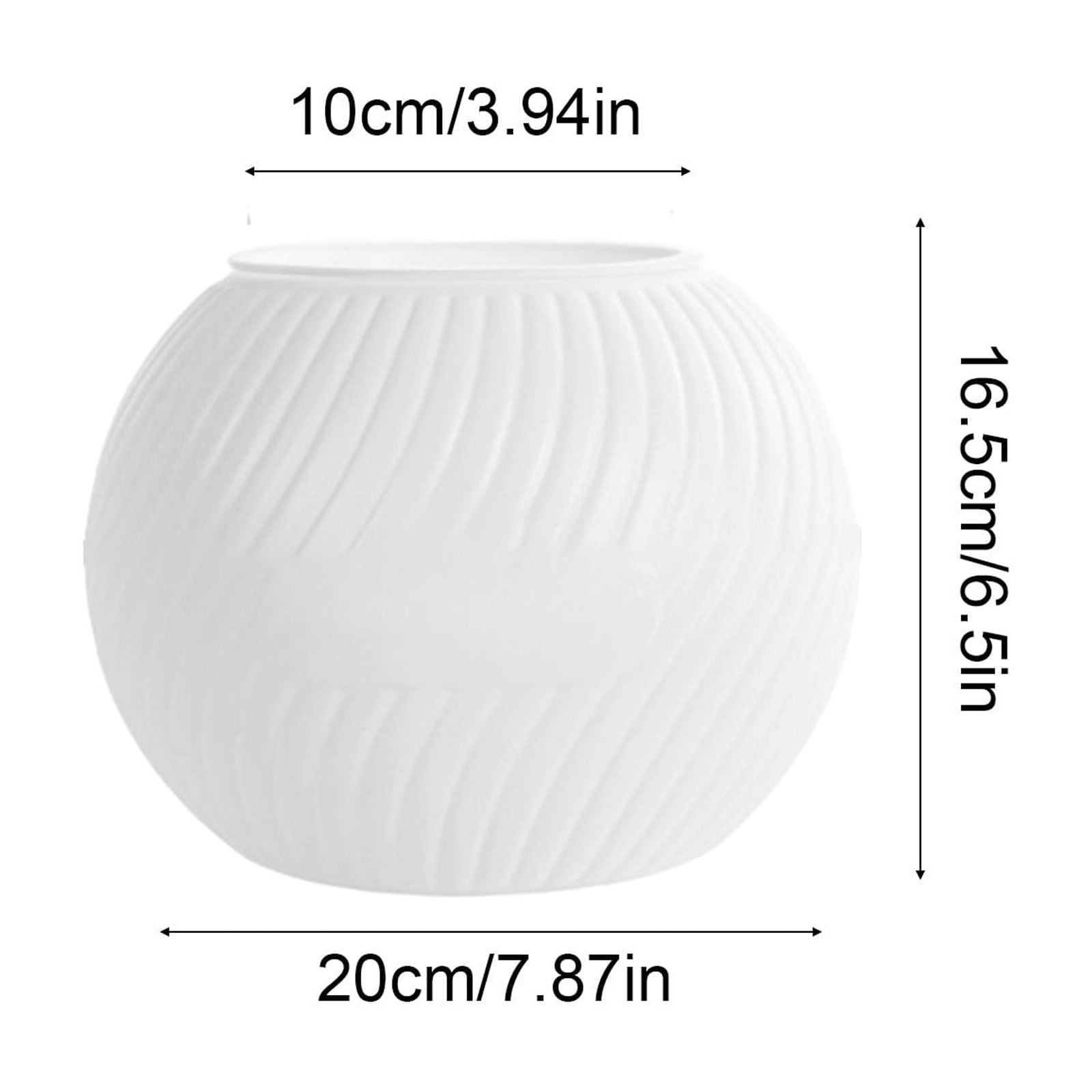 Fwttom Plant Pots, Plastic Self Watering Pots for Indoor Plants, Planter Container for Windowsill Balcony Home Decoration, White