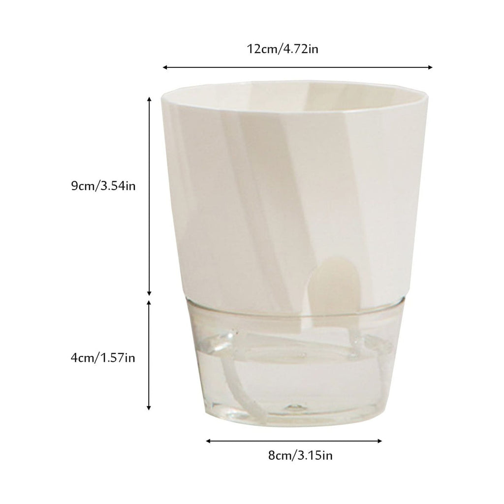 Self Watering Planter African Violet Pots Clear Plastic Automatic Flower Pot Square Plant For All House Plants Succulents Herb