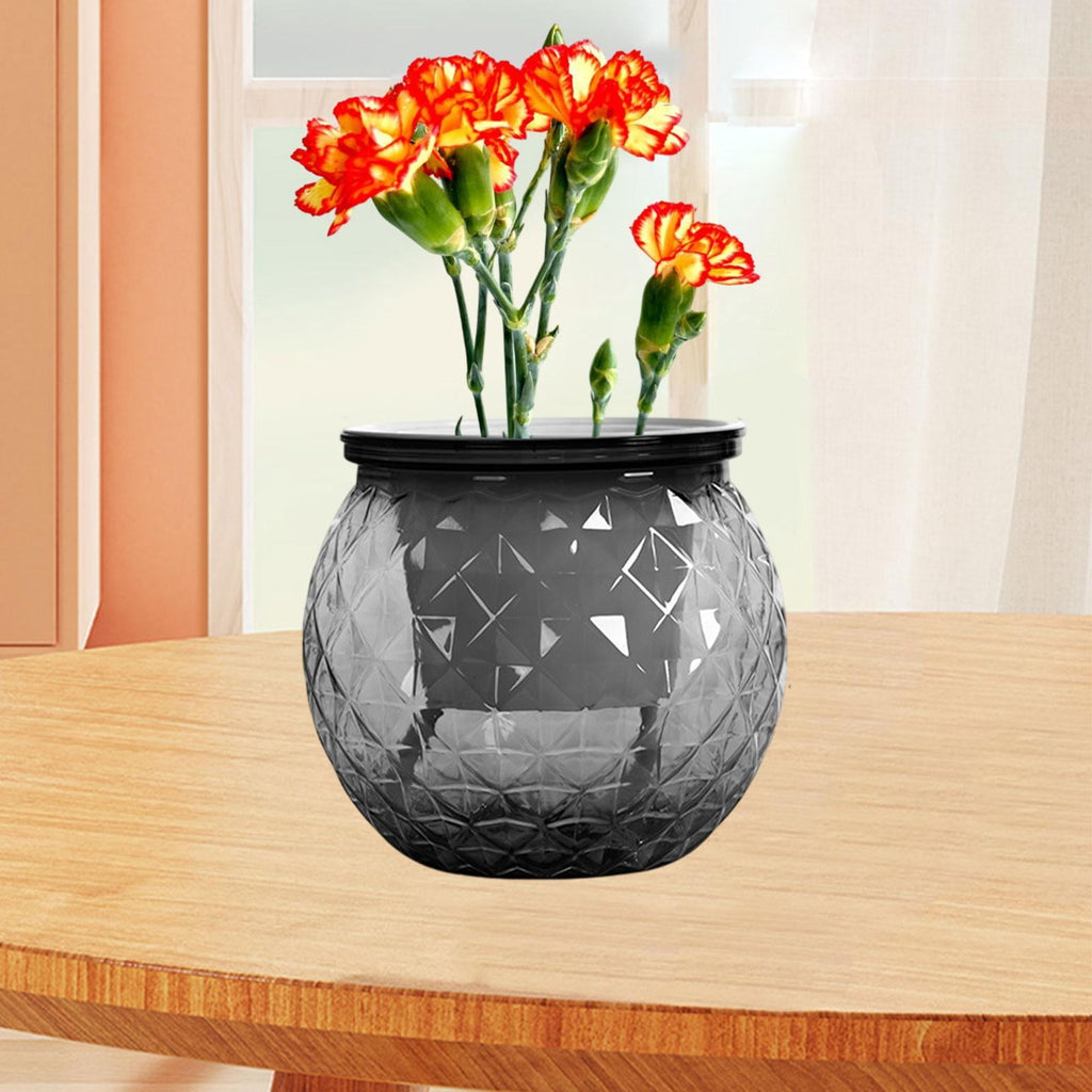 colaxi Self Watering Planter Mini Planter Desktop Ornament,Removable Flowerpot,Hydroponic Planting Pot for Office Indoor Garden Yard Gray