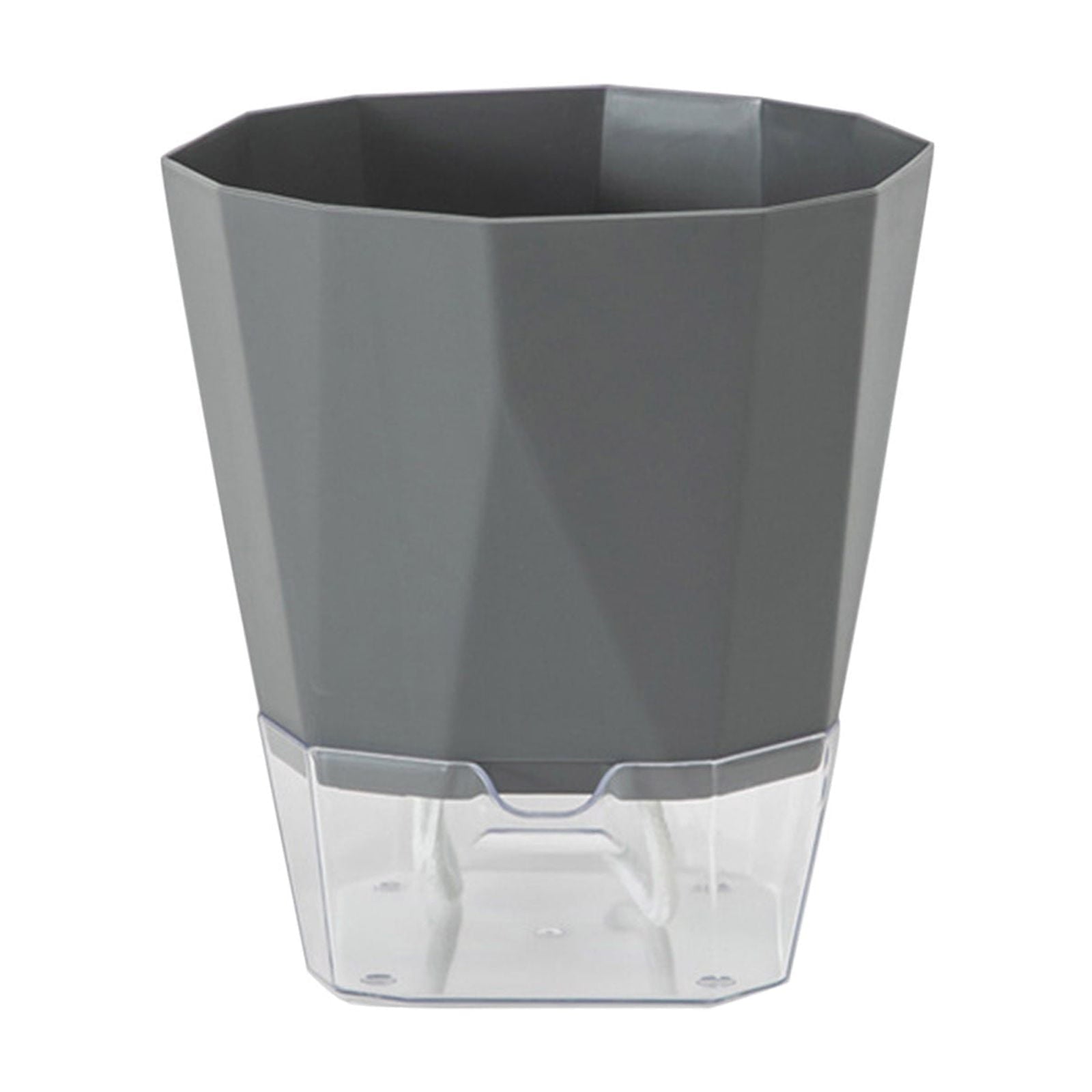 Design Self Watering Planter for Indoor Plants, Clear Plastic Pots,Waterless Automatic Water Absorbing Lazy Pot Plastic Flower Arrangement Hydroponic Flowerpot
