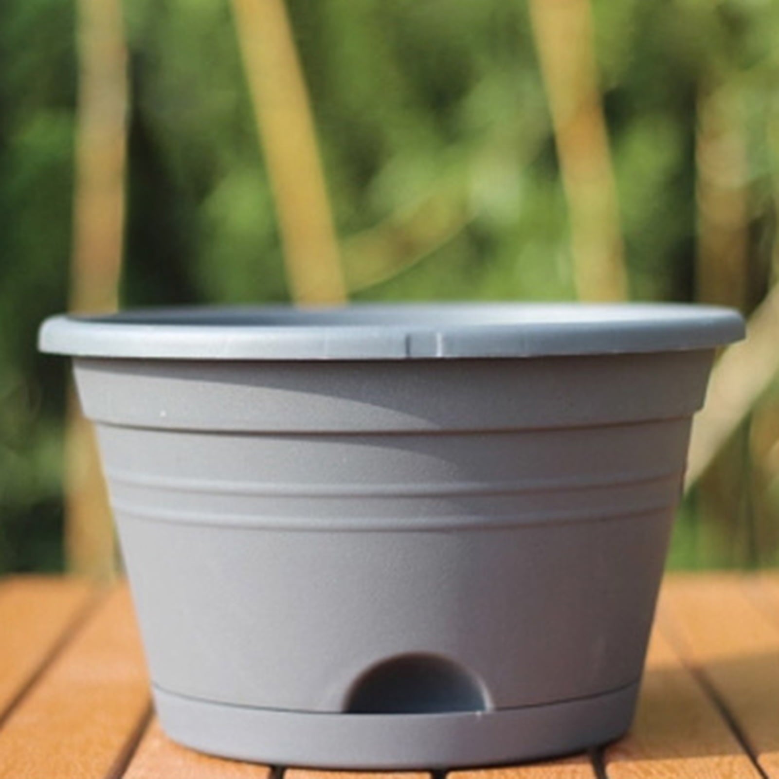 Cheers US Plastic Hanging Planter Self Watering Basket Hanging Flower Pot with Detachable Base for Garden Indoor Outdoor Home Decoration