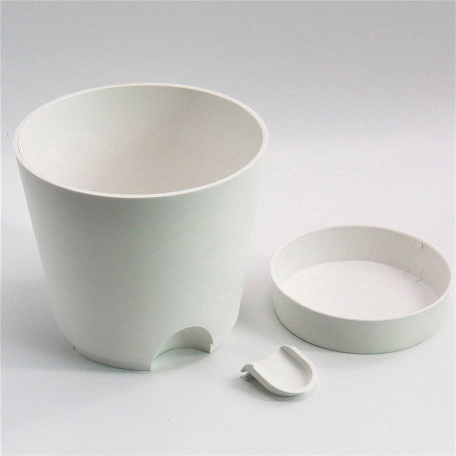 MOQIN Self Watering Pots for Indoor - 10/9/8 Inch Self Watering Planters for Indoor Plants Reservoir & Drainage Holes Plastic Flower Pots for House Plants or Flower