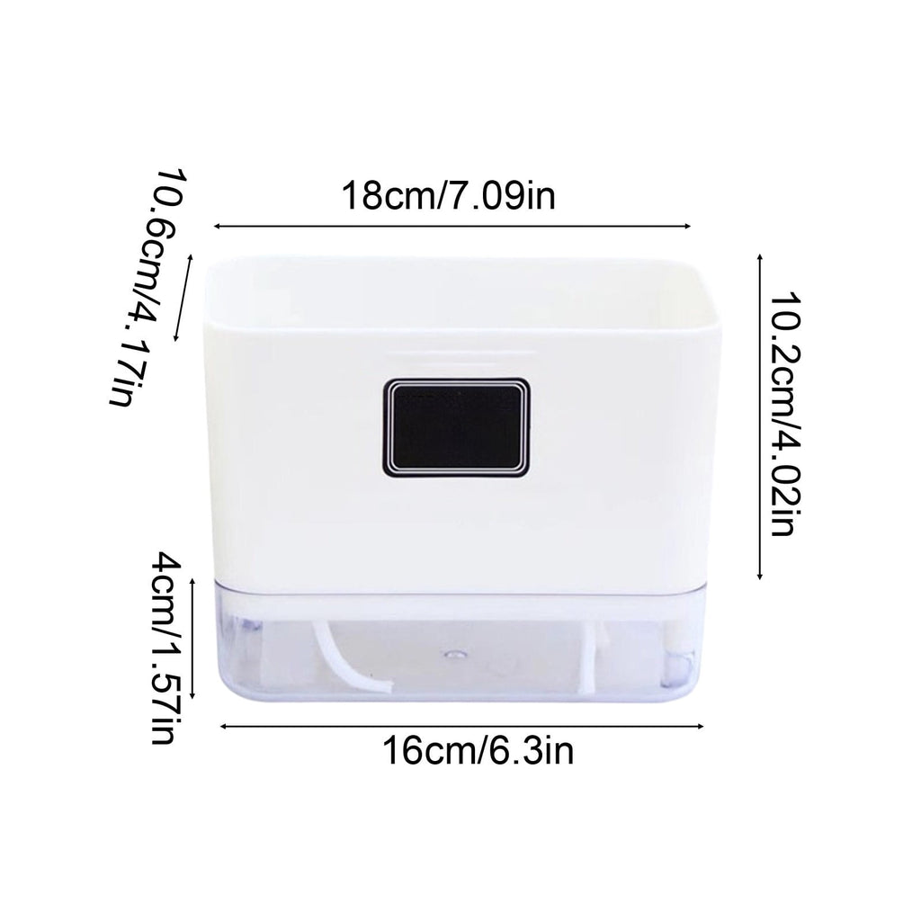 Homekingdee Double Layer Self Watering Plastic Flower Pot with Magnetic Suction - Automatic Water Absorbing Resin Household Planter for Home Plants Desktop Windowsill Wall Hanging