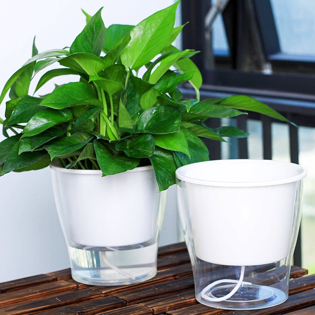 Travelwant Self Watering Planter Pots for Indoor Plants, African Violet Pots with Wick Rope