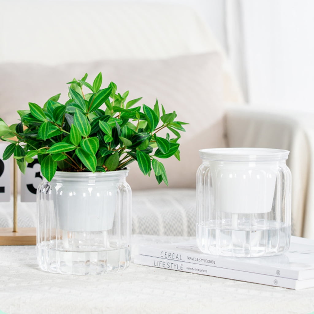 Stylish Self Watering Planter with Large Capacity for Extended Watering Interval
