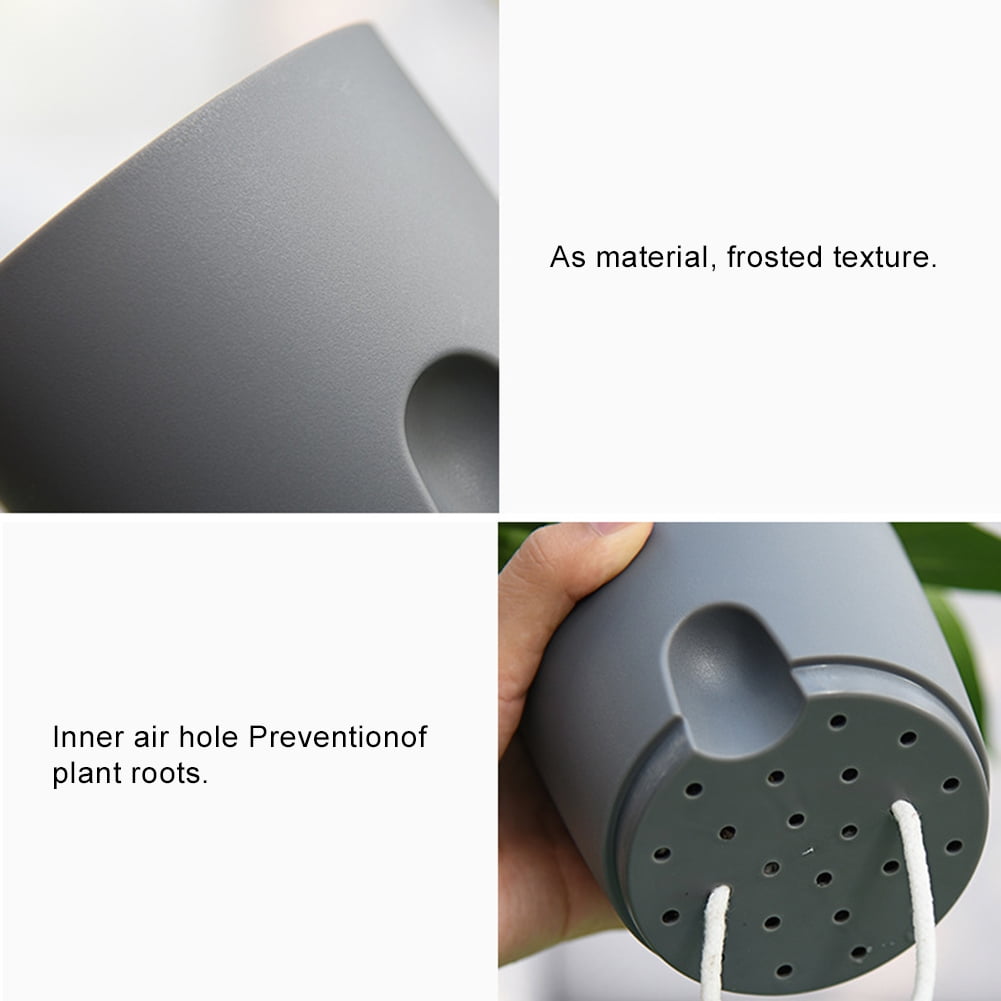 Leaveforme Self Watering Planter Pots,Resin Pots for Indoor Outdoor Windowsill Gardens, Self Aerating, Deep Reservoir