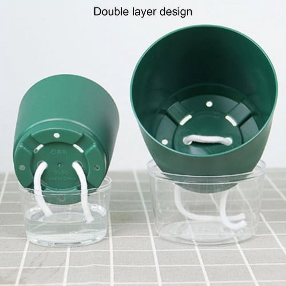 Zhaomeidaxi Self Watering Planter, Plastic Automatic-Watering Planter Flower Pot Plant Pot for All House Plants, Succulents, Herb, African Violets