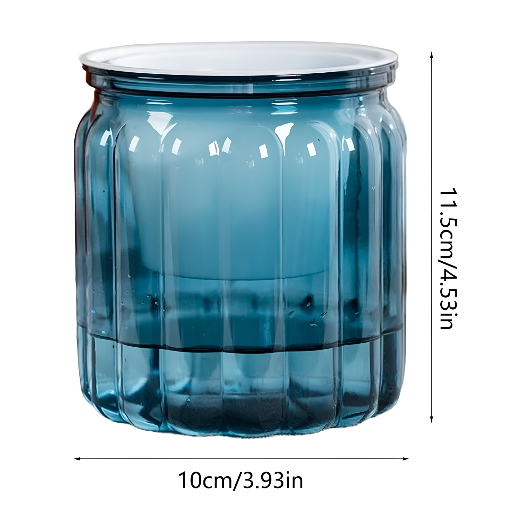 ACDANC 2026 New Self-Watering Plants Pots - 4.5" Transparent Plastic Planter with Water Reservoir,Automatic Watering Flower Pot for Indoor Plants,Desk Decor for Succulents,Herbs & Small Plants (Blue)