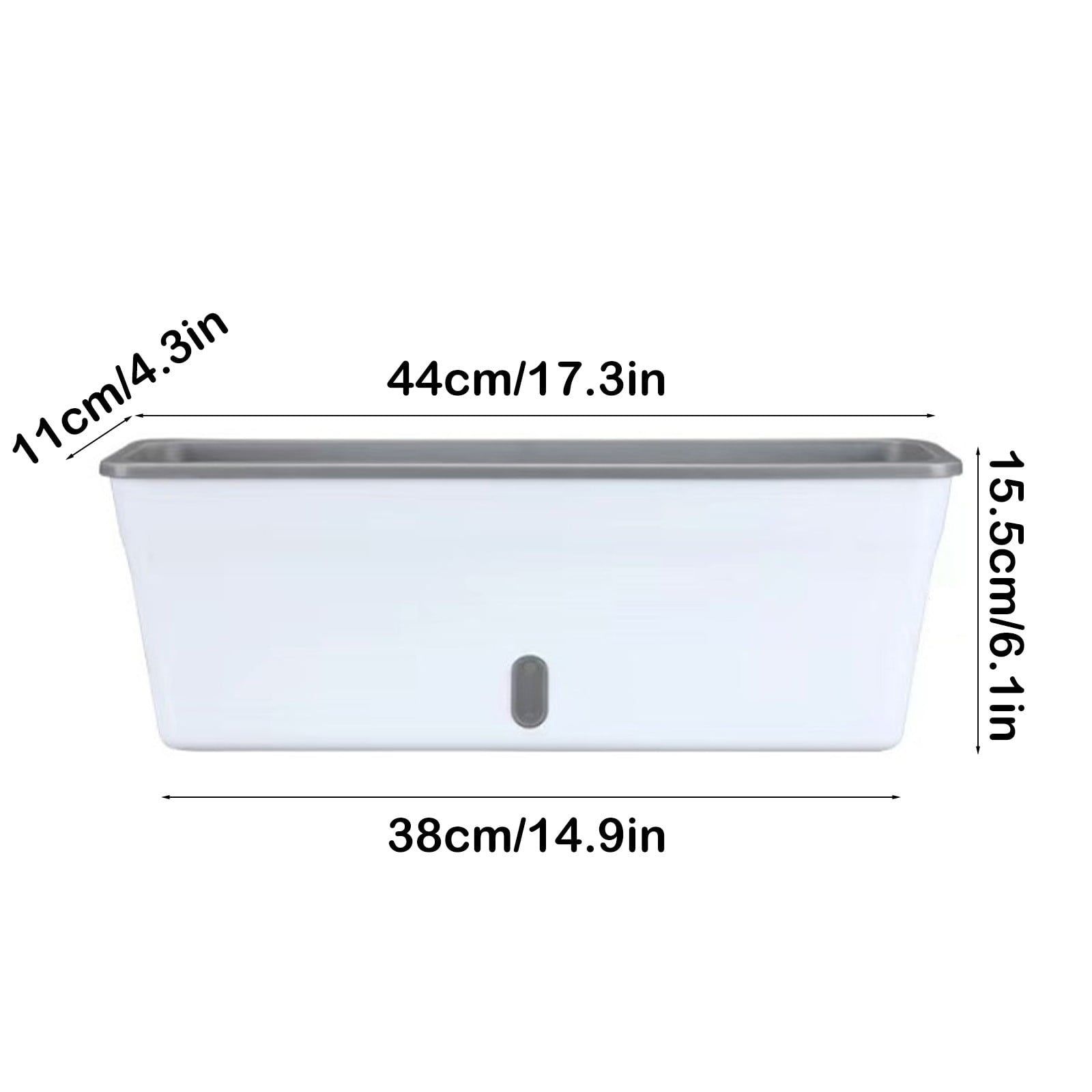YYUZH Self-Watering Rectangular Planter with Automatic Water Absorption for Flowers and Vegetables - Indoor and Outdoor Gardening Pot with Ventilation Holes