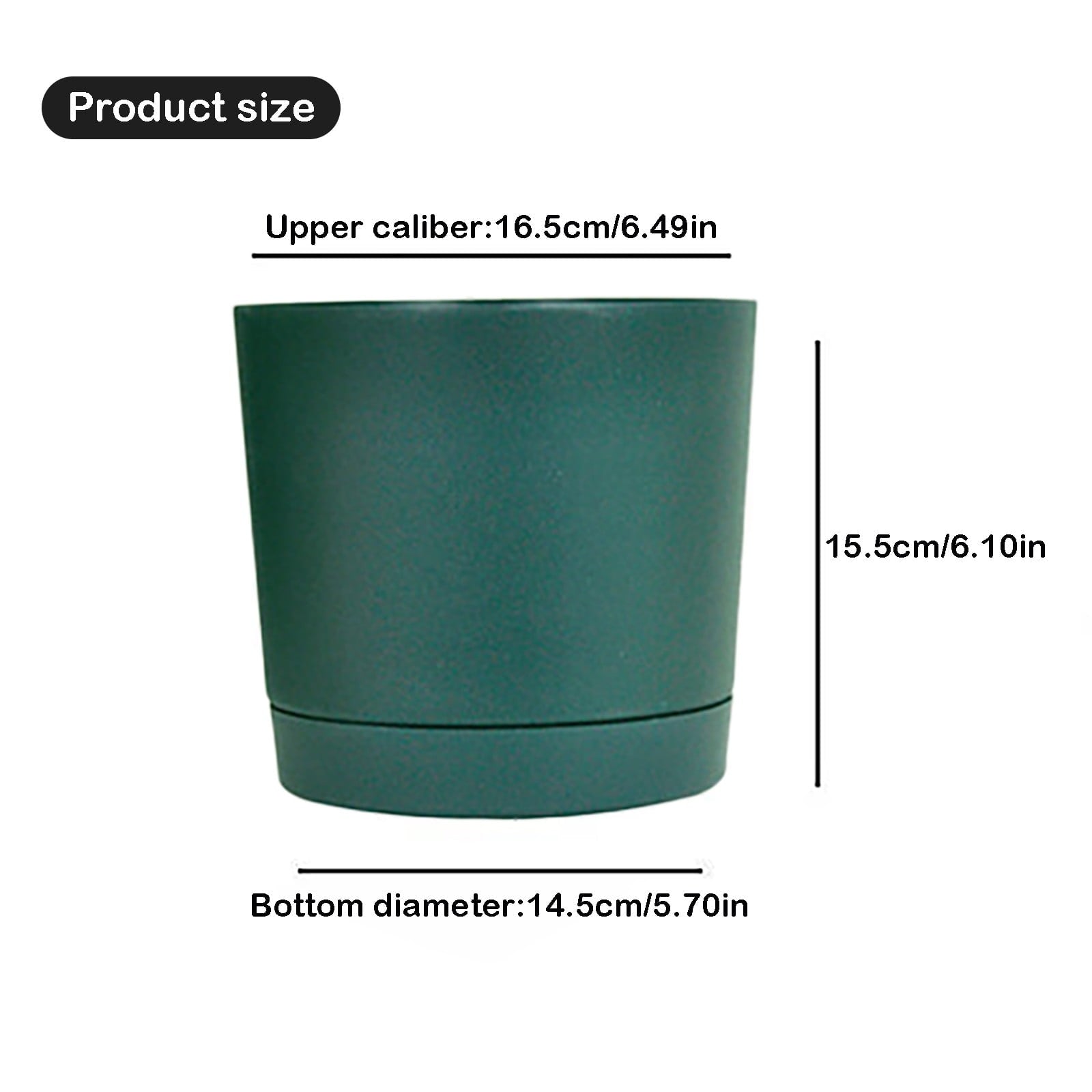 Xwjun African Violet Pots Planting Pots House Plant Pots Self Watering Plastic Planter With Drainage Hole And Saucer Decorative Flower Pot Flower Pots For Indoor Plants Indoor Plant Pots A