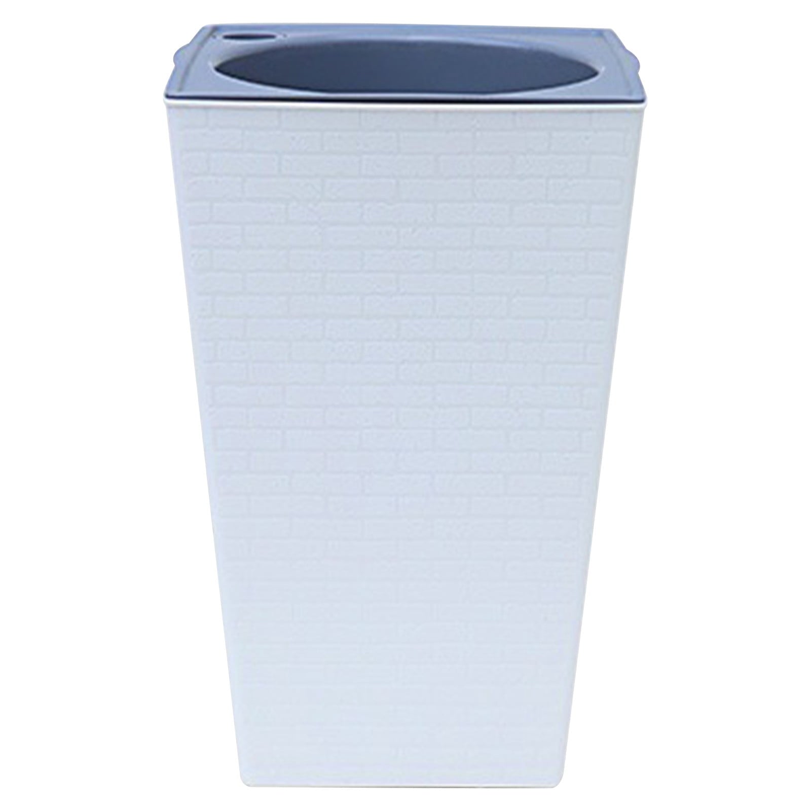 Hulucky Large Self Watering Planter with Drainage Holes Indoor Outdoor Brick Textured Square Plant Pot for Home/Garden(Multicolor)