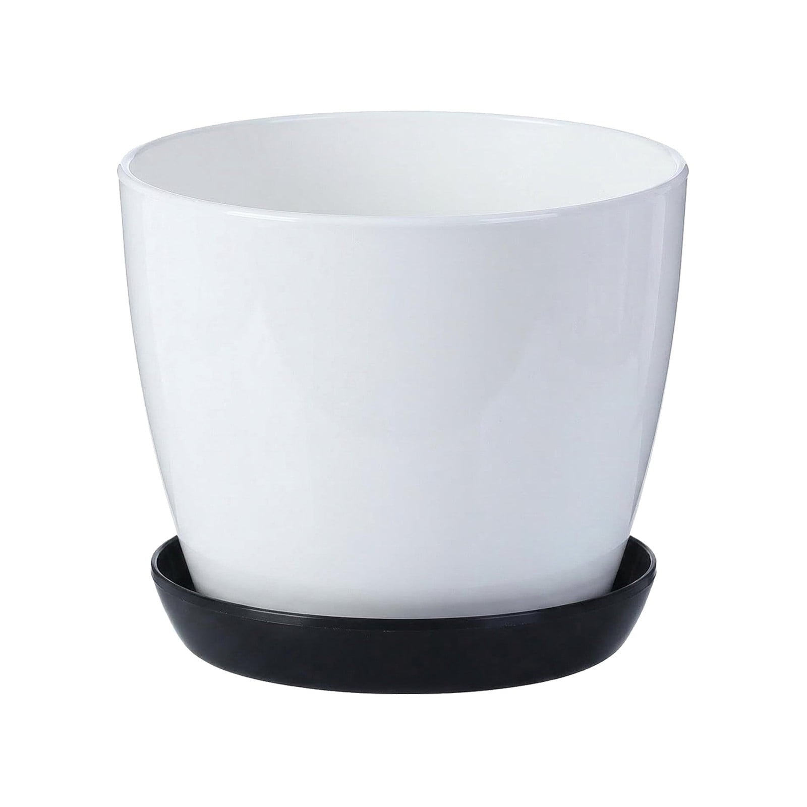 weibbin Self Watering Plastic Planter with Detachable Saucer 3.3in, for Succulents Herbs