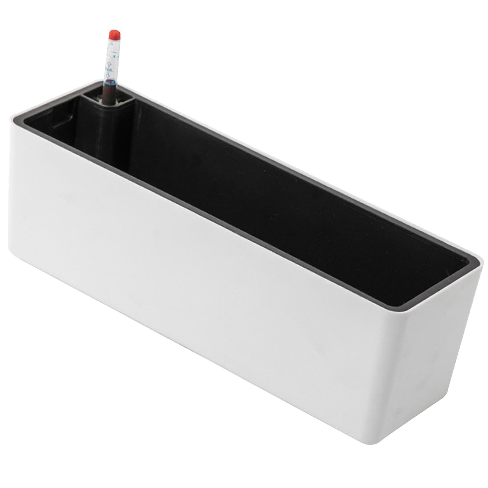 oshhni Rectangle Self Watering Planter Window Box for Indoor Plants Windowsill Home White
