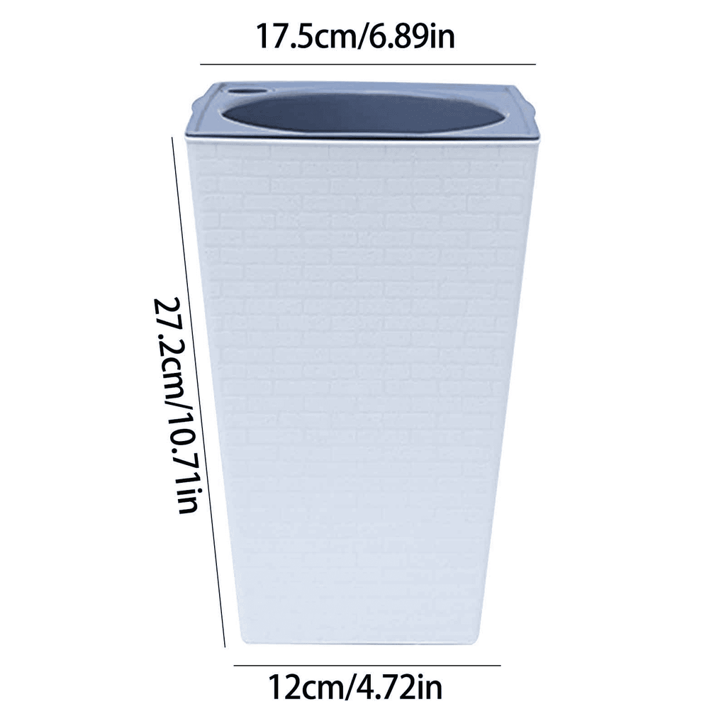 Planter Pot Self Watering Planter Tall Flower Pots Square Planters for Outdoor Plants Large Tall Planter Modern Planter with Drainage Holes Indoor Outdoor Self Watering Plants Planter for Home Office