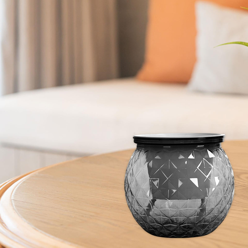 colaxi Self Watering Planter Mini Planter Desktop Ornament,Removable Flowerpot,Hydroponic Planting Pot for Office Indoor Garden Yard Gray