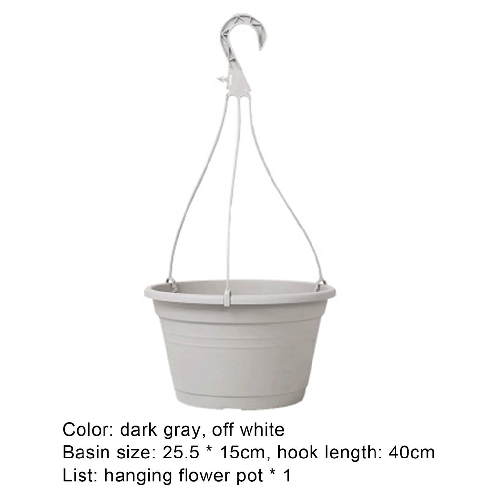 ievspot 1 Pcs Self Watering Hanging Planter Plastic Hanging Basket,Garden Flower Pots with Detachable Chain,Hanging Pots for Indoor Outdoor Decor