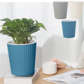 Automatic Water Absorbing Flowerpot 7x6.5in Plastic Round Planter Self-Watering System for Indoor Outdoor Balcony Easy Clean Home Garden Decor Daily Hot Picks & Limited-Time Offers