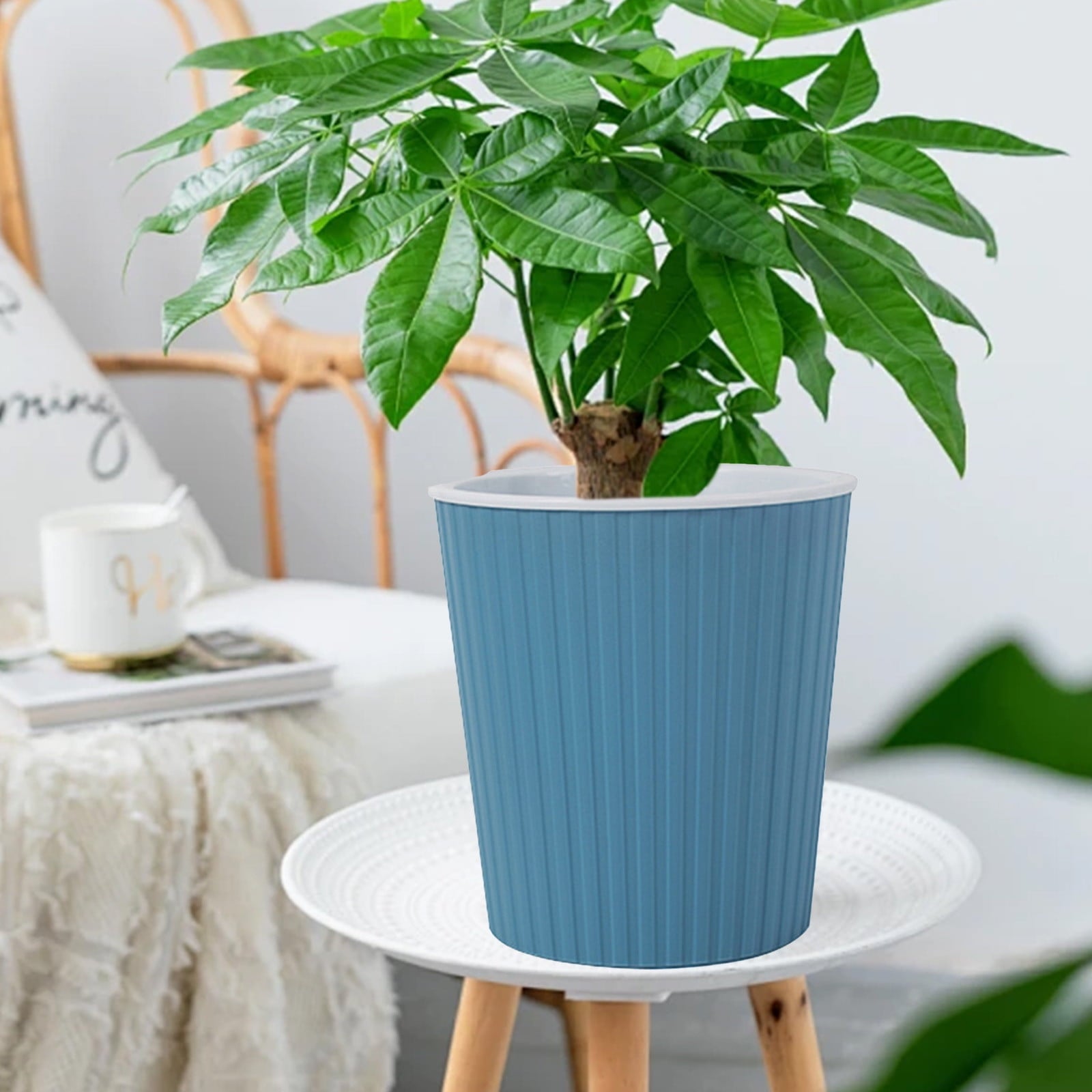 Automatic Water Absorbing Flowerpot Self-Watering Planter for Indoor Outdoor Plants Plastic Material Circular Design Smart Soil Moisture System