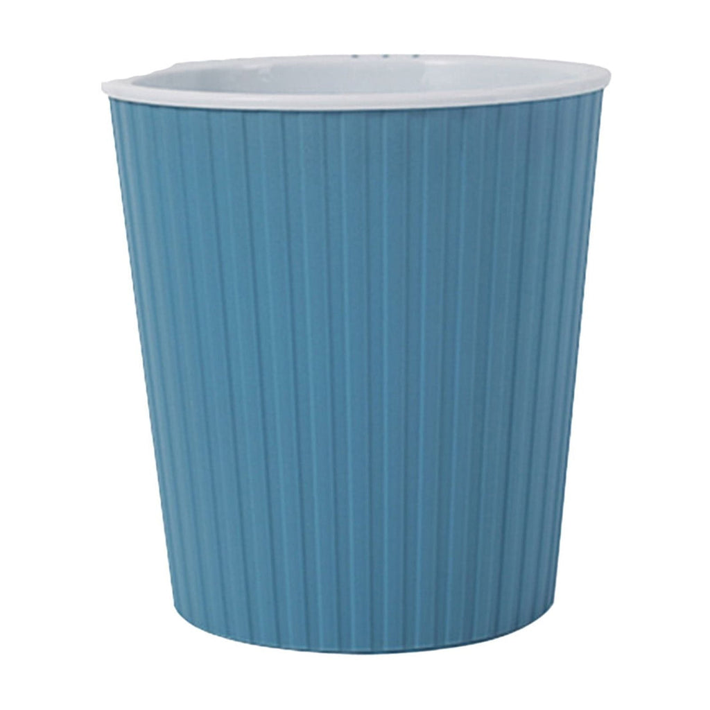 Gallickan Self Watering Planter, 7 Inch Circular Plastic Flower Pot Automatic Hydration System for Indoor Plants, Gray