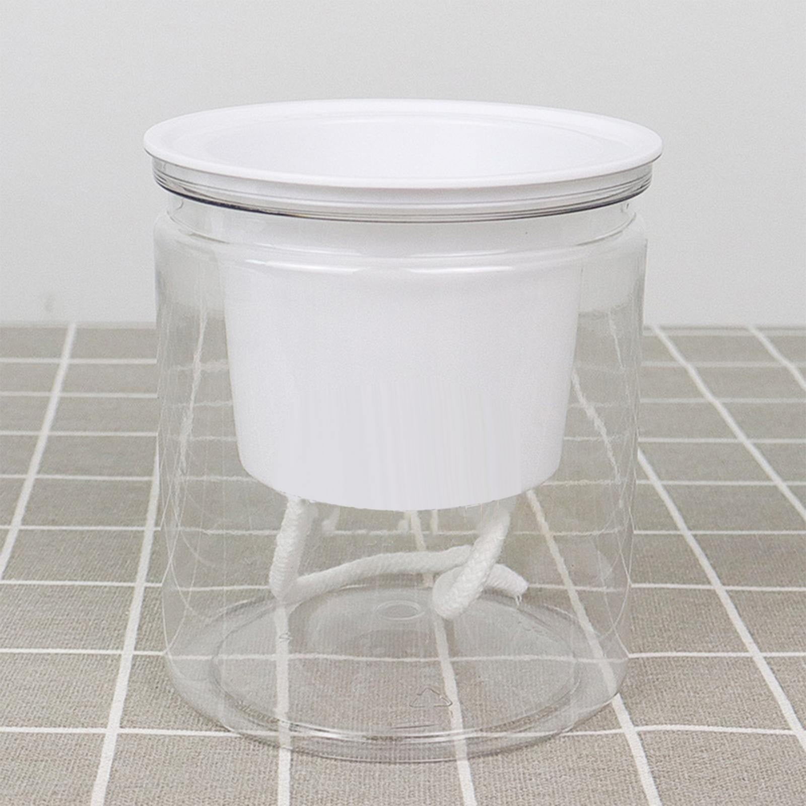 Self Watering Planter African Violet Pots Clear Plastic Automatic Flower Pot Square Plant For All House Plants Succulents Herb