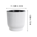 JeashCHAT Indoor Self Watering Planter, Self Absorbing Flower Pot, Plastic Plant Pot for Indoor Plants, African Violet, Succulents, Herbs - Home Office Decor Tabletop Plant Pot