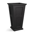 Mayne Fairfield 16” x 16” x 28” Square Tall Espresso Self Watering Plastic Planter