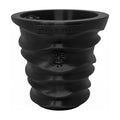 Posie Pot 7 inch, Large, Black Wave Self Watering Planter, 3D printed