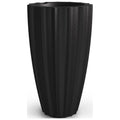 Sedona 16” x 16” x 28” Round Black Self Watering Plastic Planter