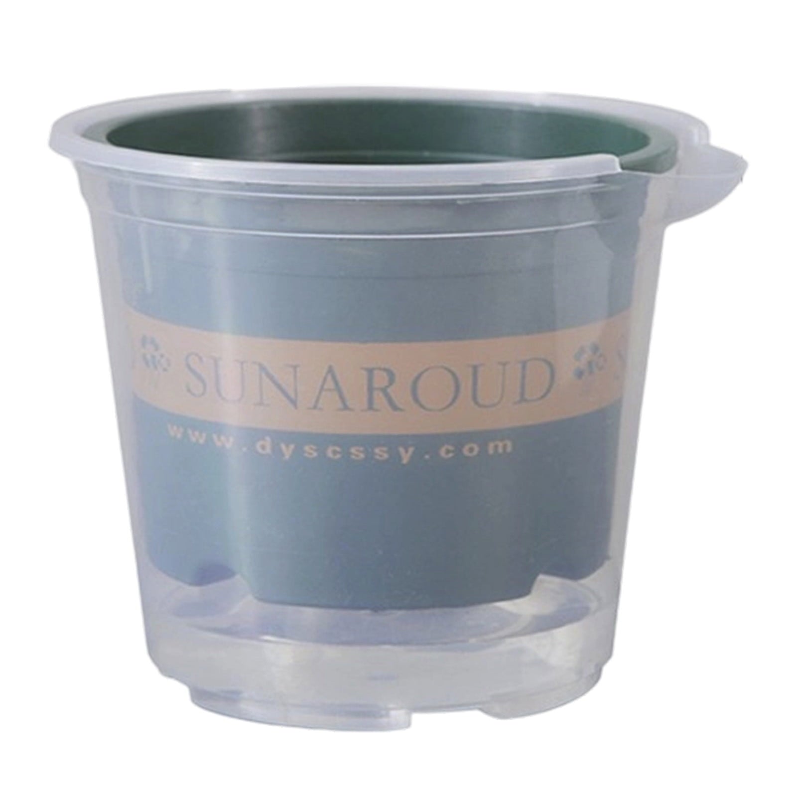 Self-Watering Planter, Clear Plastic Automatic Watering Flower Pot for Plants, Succulents, Herbs, Indoor Outdoor Use, Transparent Design with Water Level Indicator