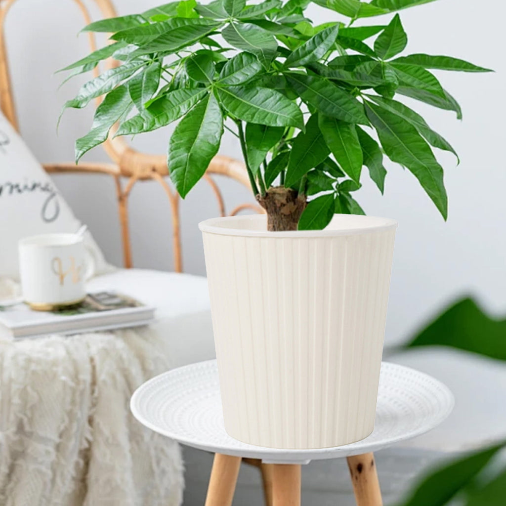 Self Watering Planter Self-Watering Planter Pot - 7"X6.5" Smart Circular Flowerpot with Water Reservoir, Auto Irrigation System for Indoor Herbs, Balcony Plants Auto Irrigation Pot