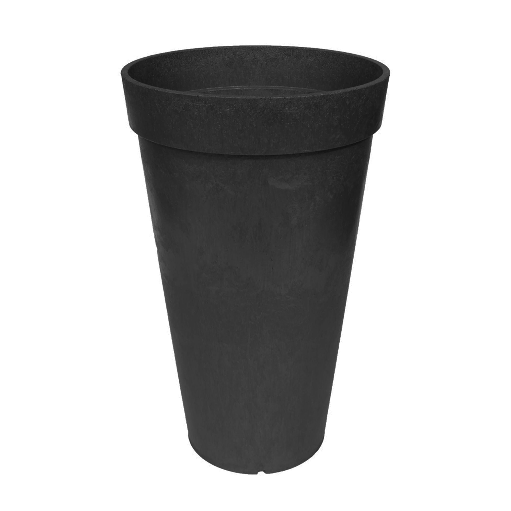 Tierra Verde 2 Pack Aria Self Watering Tall Planter, 12.5"W x 20"H, Black