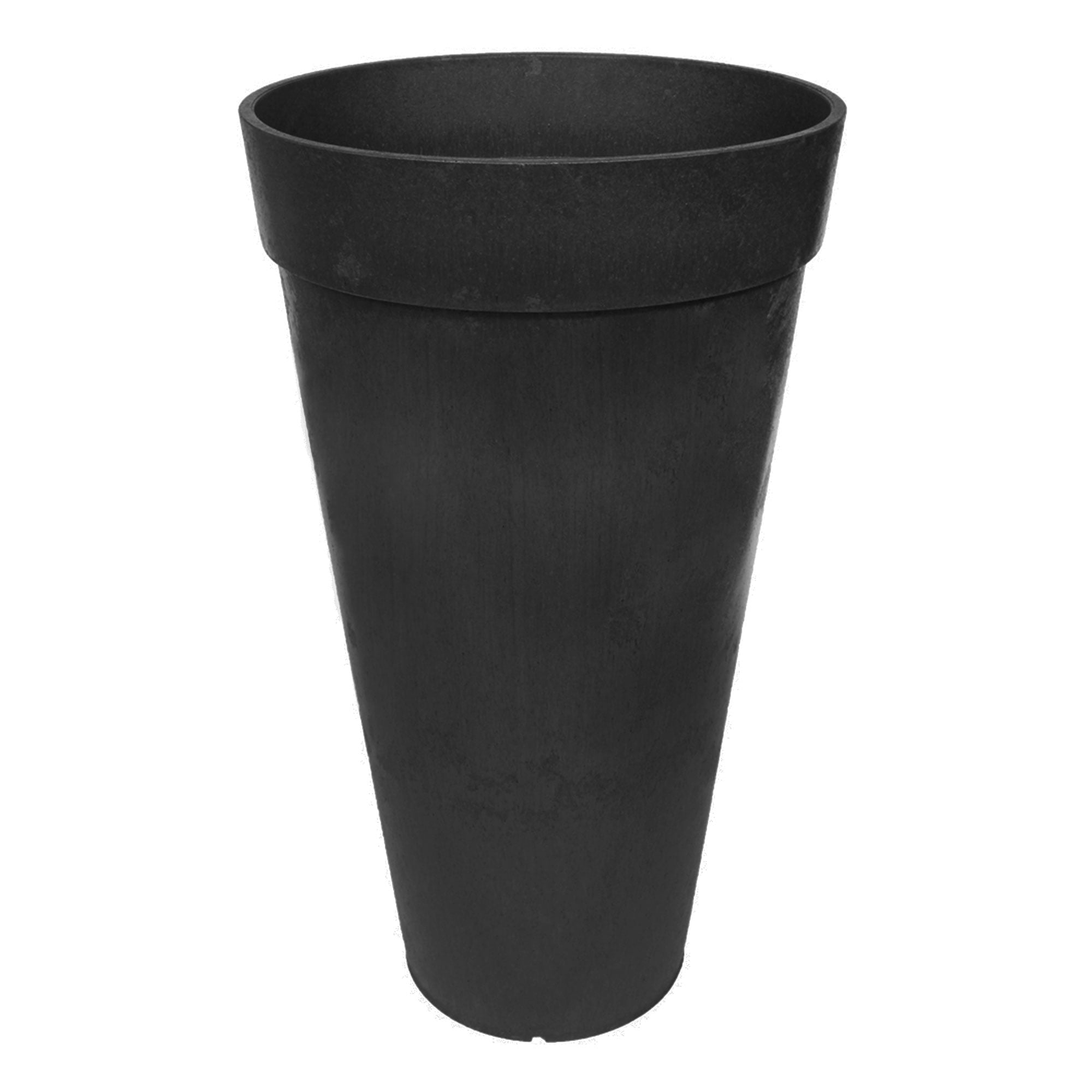 Tierra Verde 2 Pack Aria Self Watering Tall Planter, 12.5"W x 20"H, Black