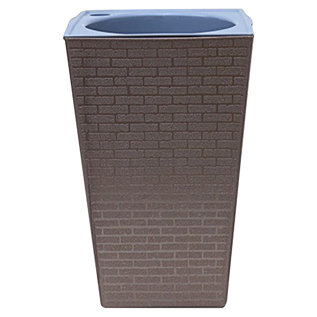 YardVibe High Large Plant Pots, Planters for Indoor Outdoor Plants Modern Planter with Drain Holes Lightweight Self Watering Plant Pot for Home, Office, Front Porch, Patio, Garden, Brown
