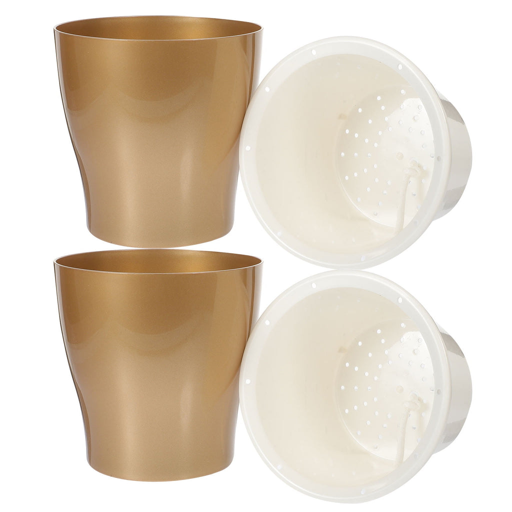 HOOWIFFY 2Pcs Self-Watering Planter for Home Gardening 17.5x17.5x12in