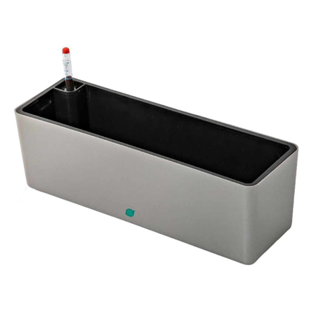 Nishiyuenyi Rectangle Self Watering Planter for Home Planting Vegetables, Flowers Garden Gray