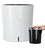 SAROSORA Large Round Self Watering Planter Pot 12.5'' for Home Garden Patio Tall Tree