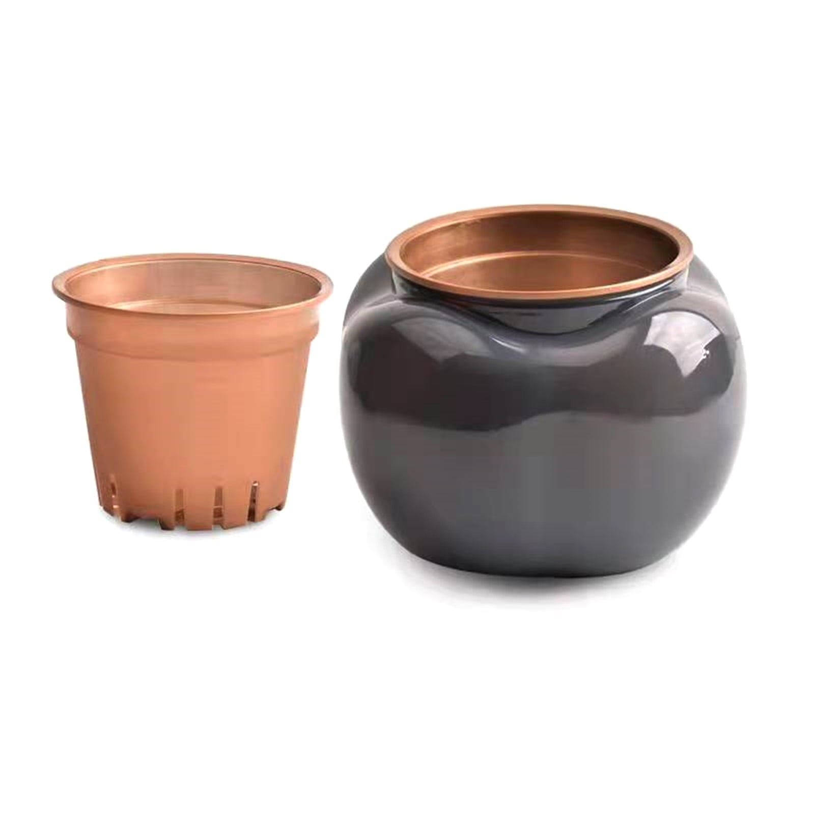 Visland Self Watering Planter, Self Watering Pot for Indoor Plants Wicking Pots, Vitange Decorative Planter Pot for House Plants Succulents