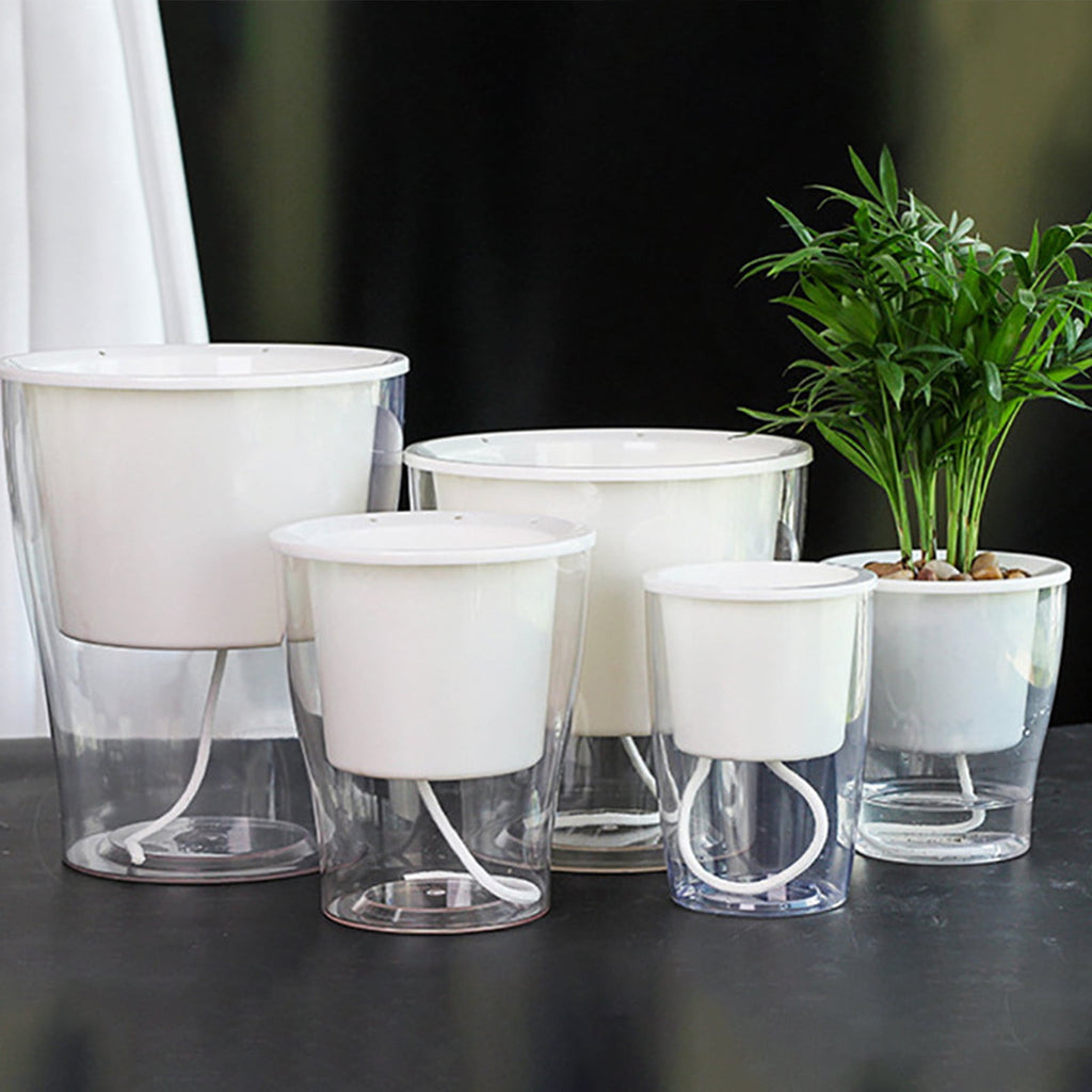 Travelwant Self Watering Planter Pots for Indoor Plants, African Violet Pots with Wick Rope