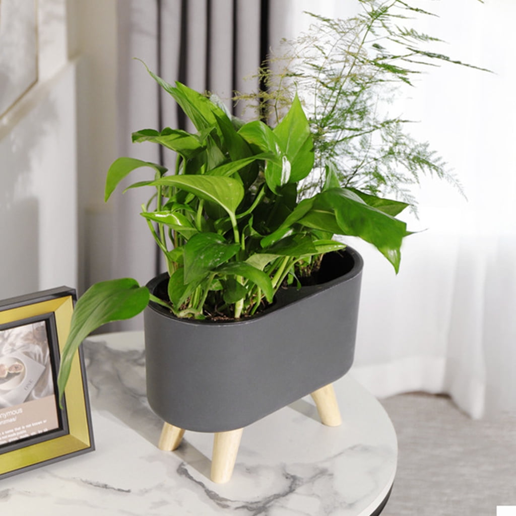 Automatic Self-Watering Planter with Water Level Indicator Flower Pot Bracket