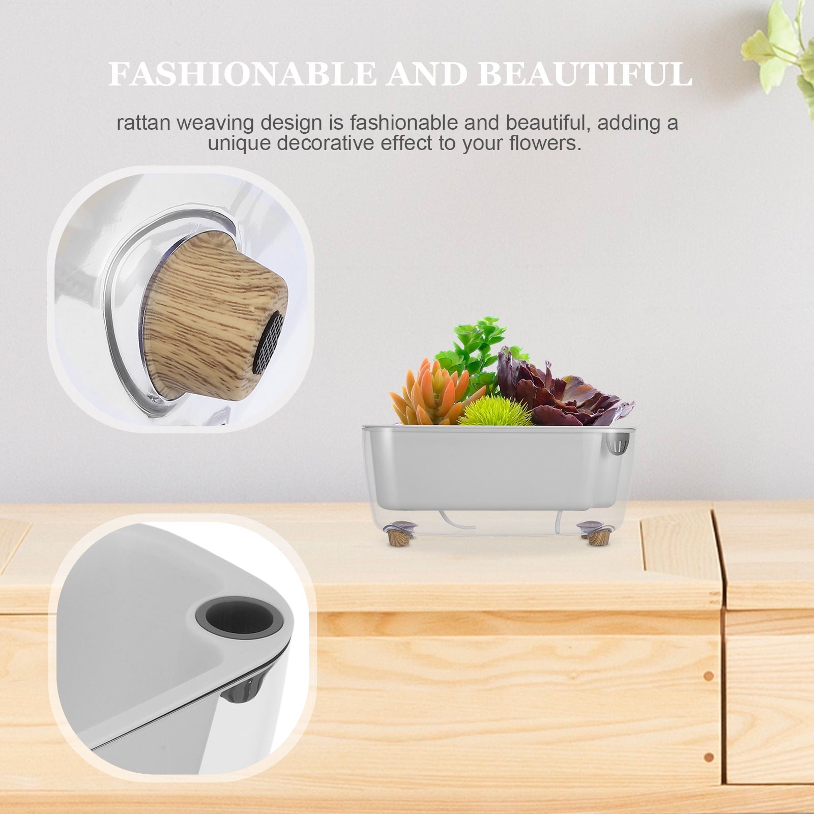 Plant Pot Indoor Self Watering Pot For Outdoor Plants Planter For Indoor Plants Plastic Flower Pot For Self Watering Window Planter Indoor Planter For Houseplants Planter Self Watering