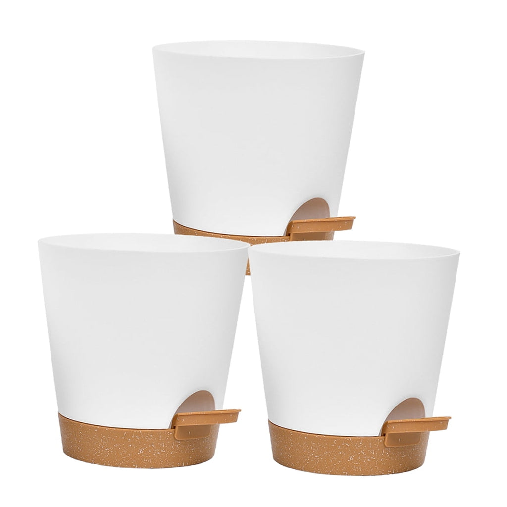 Worgeous  3 Pcs Bottom Watering Pots for Indoor Plants Planter Self Garden